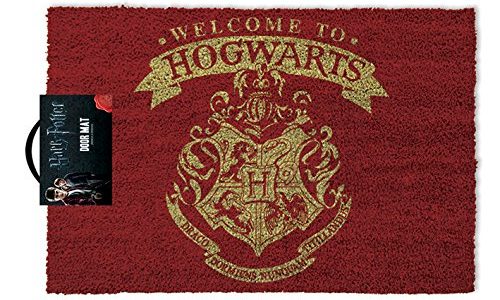 "Welcome to Hogwarts" Fußmatte von Harry Potter mit Hogwarts-Wappen