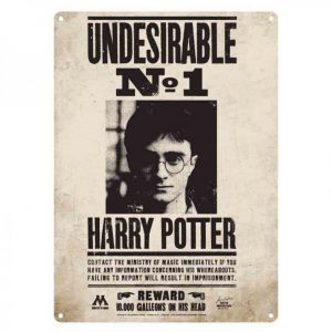 Harry Potter Blechschild Undesirable No. 1 Fahnungsplakat unerwünschter nr 1