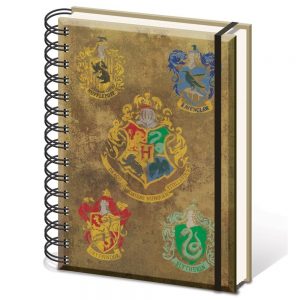 Notizbuch hardcover ringbuch harry potter hogwarts wappen