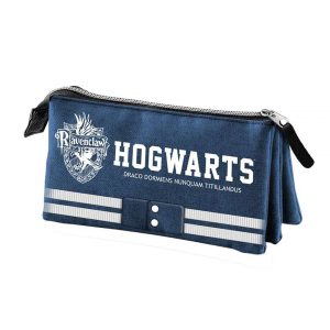 Ravenclaw Etui mit Hauswappen und Hogwarts-Schriftzug