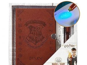 Harry Potter Tagebuch mit Schloss, Magisch und lustig Notizbuch, Schlüssel und Unsichtbar Stift, Journal Buch für Alltägliches Schreiben, Geschenke