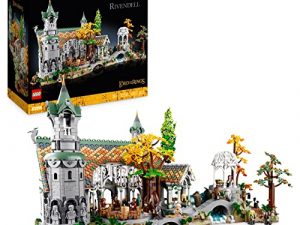 LEGO 10316 Icons Der Herr der Ringe: Bruchtal, Großes Set mit 15 Minifiguren, darunter Frodo und Sam, Fanartikel für Erwachsene, Baue und Stelle das Tal von Mittelerde aus (Amazon Exclusive)
